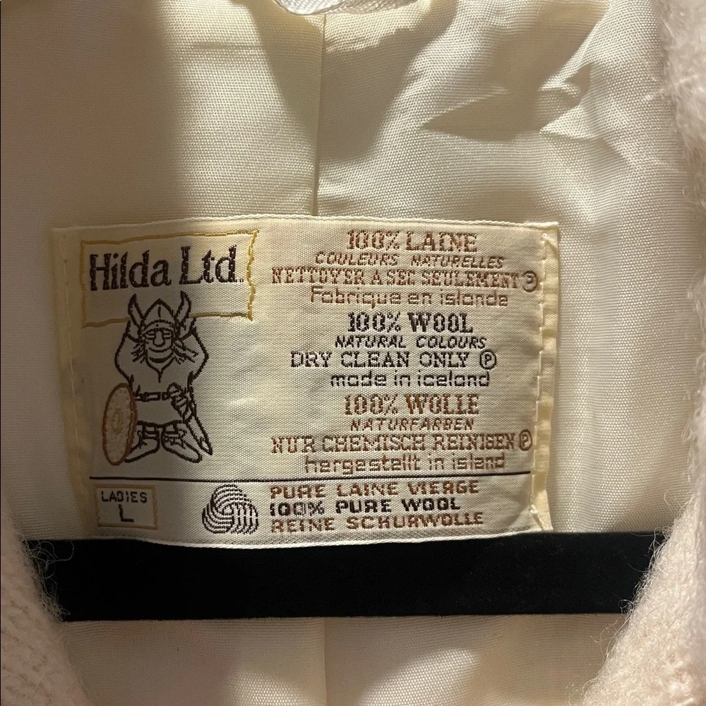 Vintage Hilda 100% wool coat Sz L - Picture 3 of 6